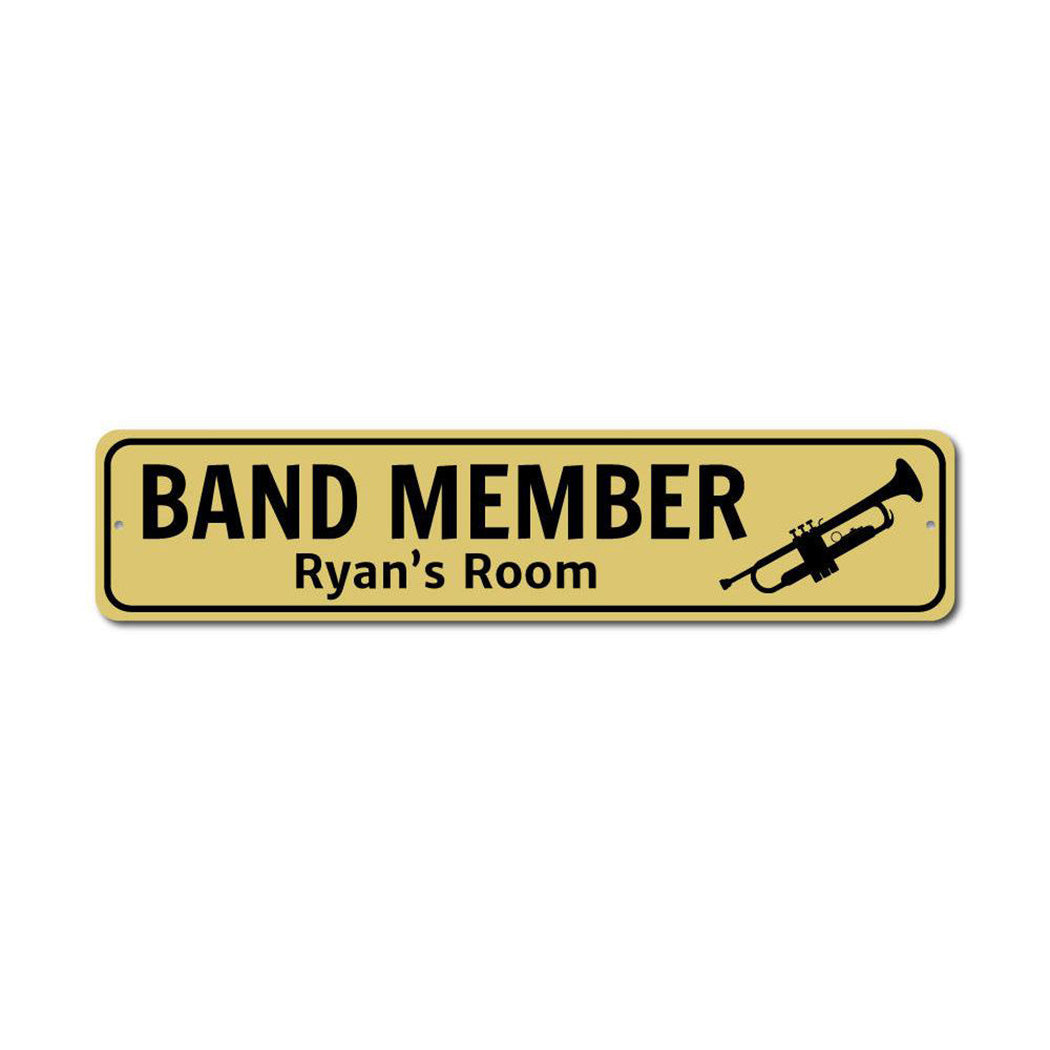 Trumpet Player Sign