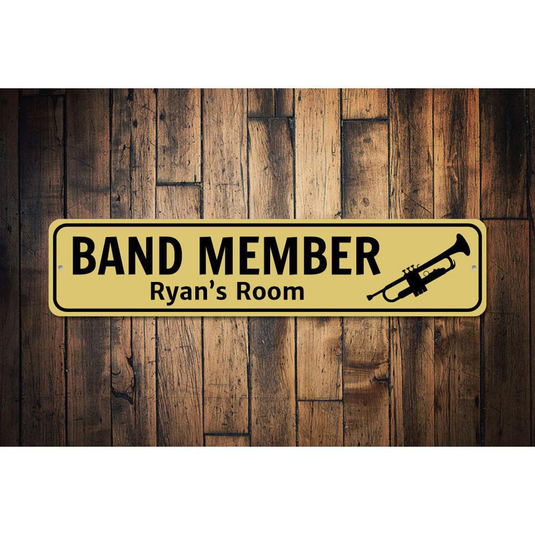 Trumpet Player Sign