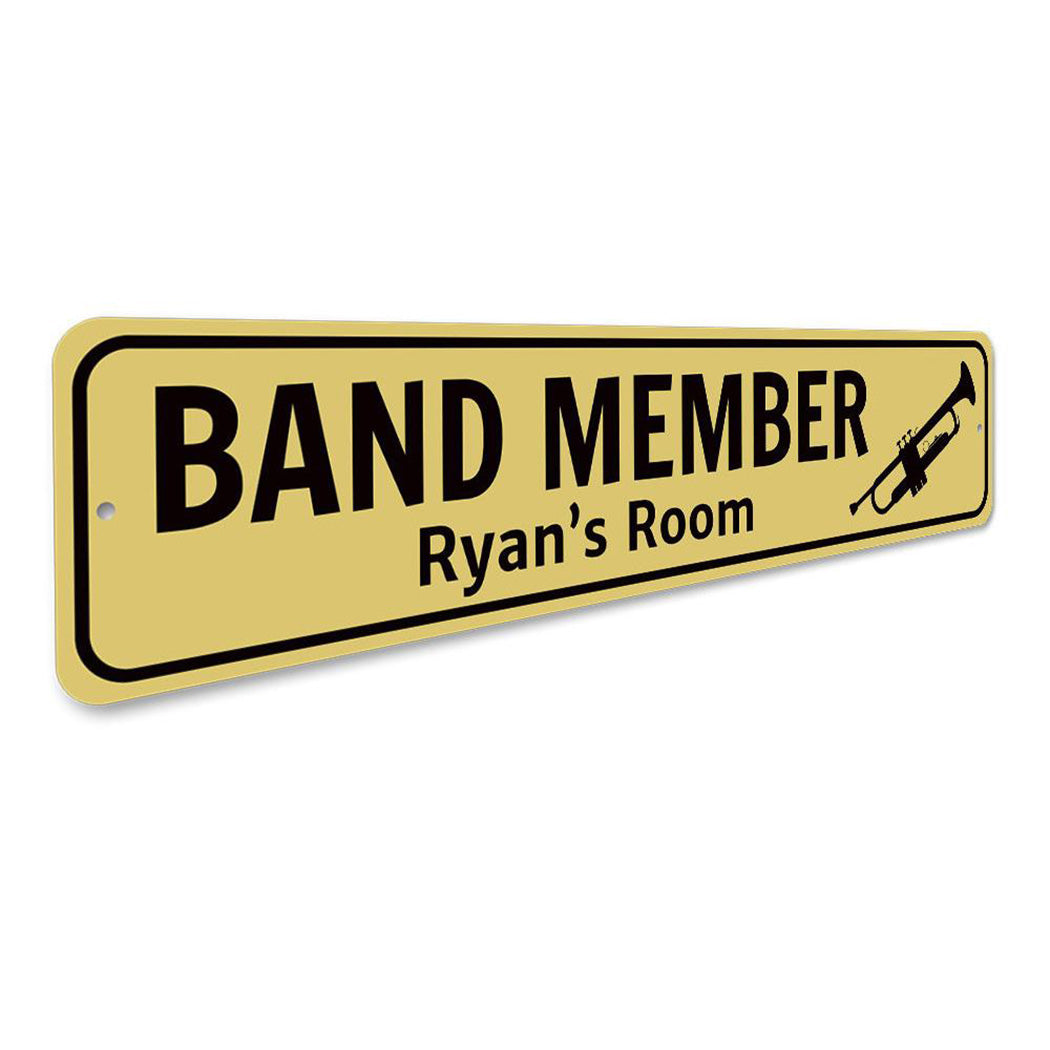 Trumpet Player Sign
