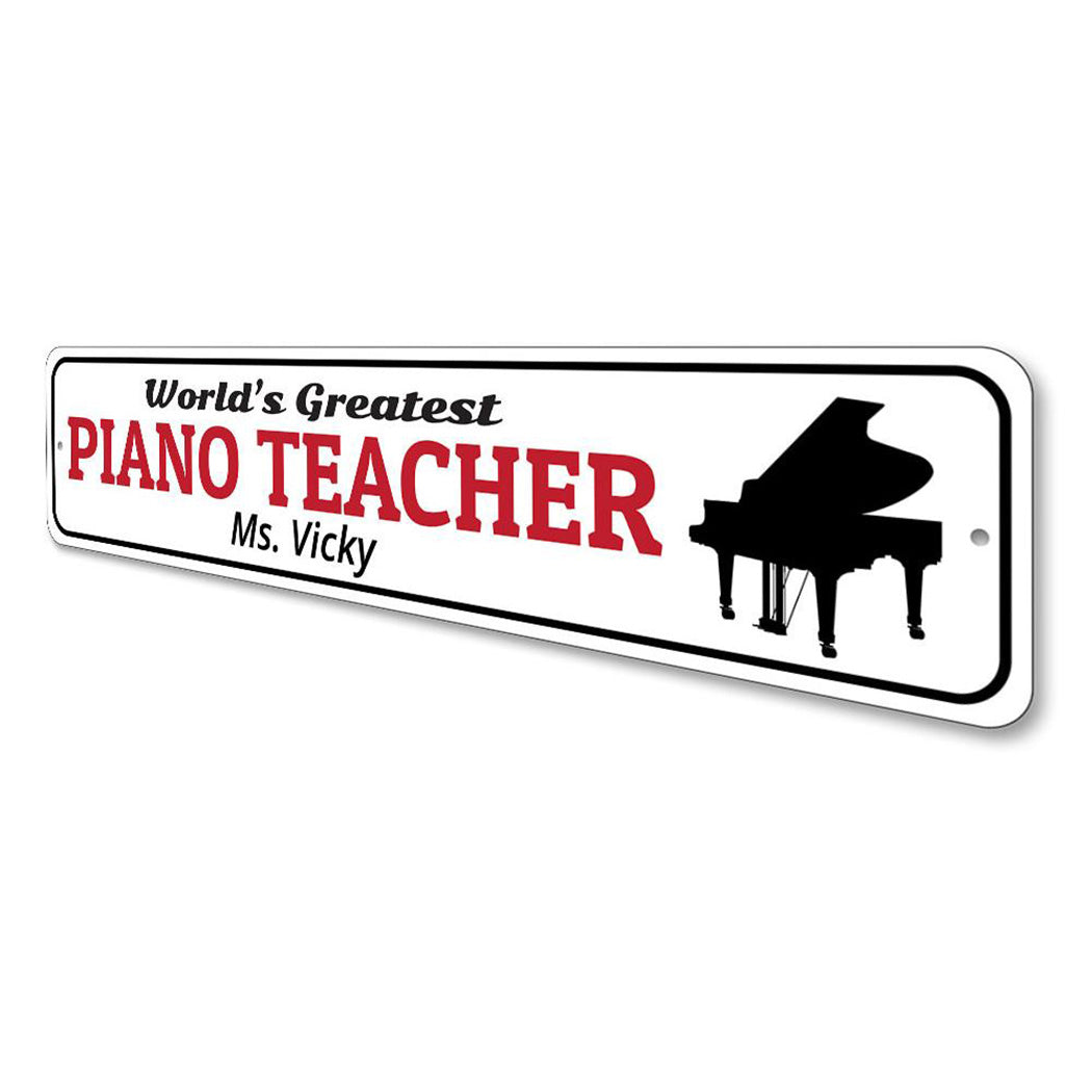 Piano Teacher Sign