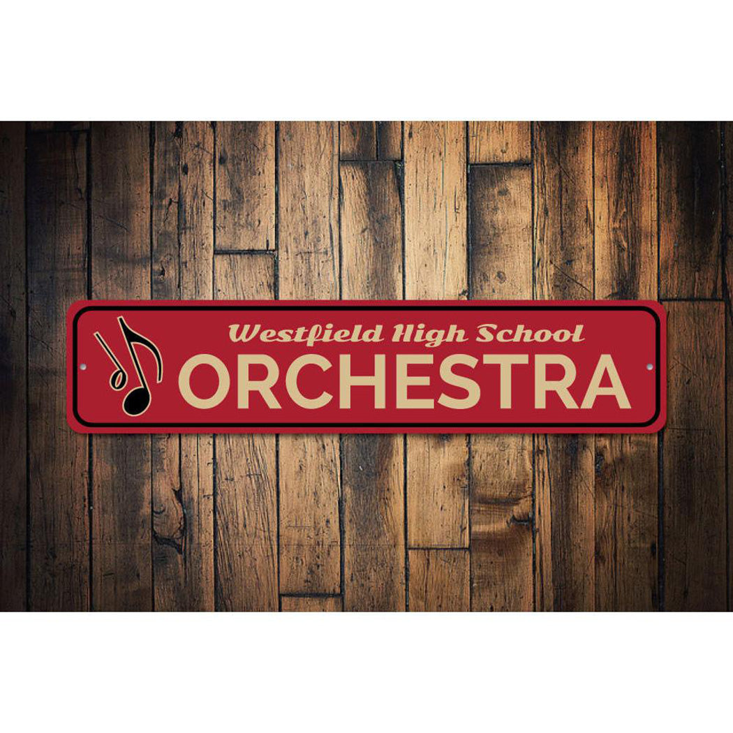 High School Orchestra Sign