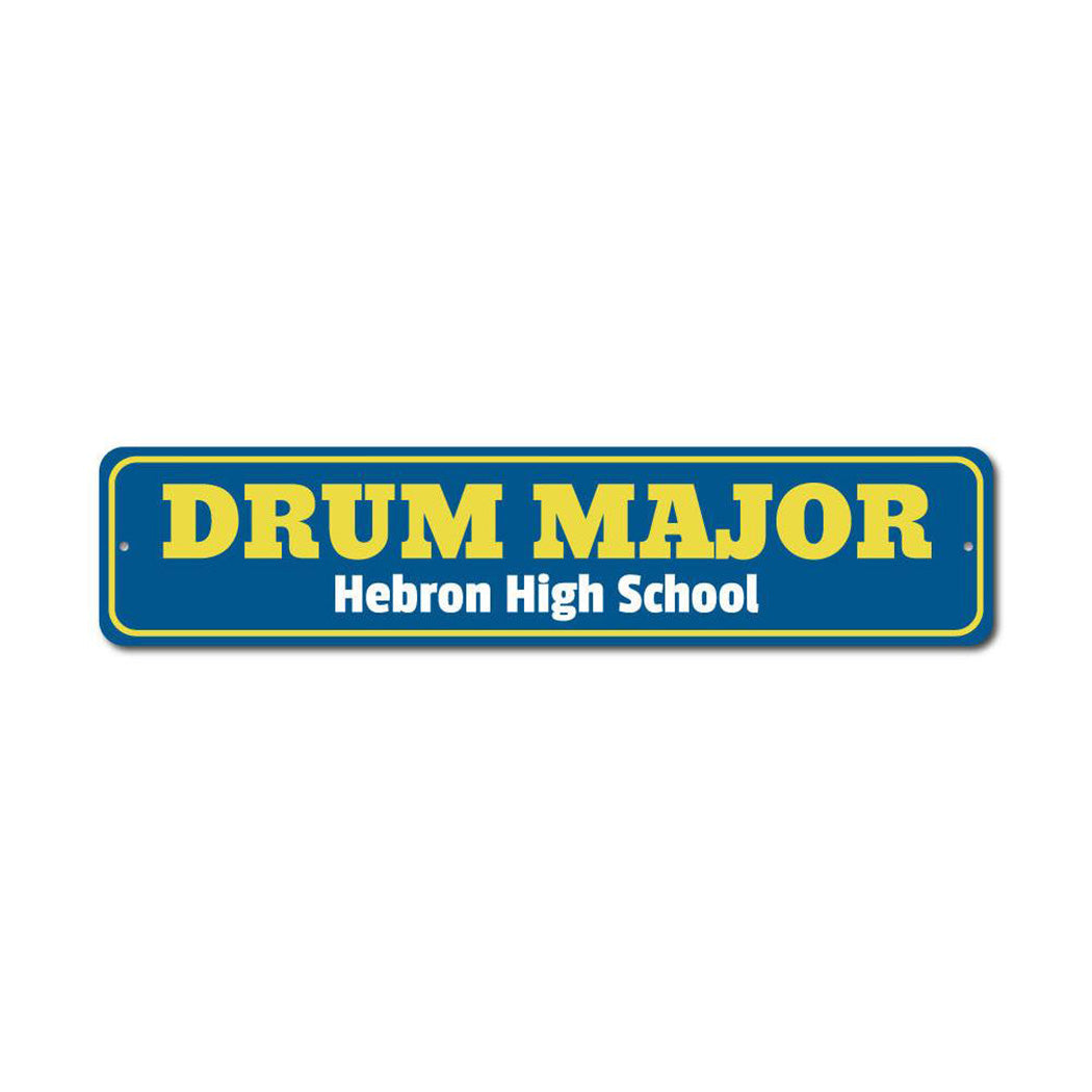 Drum Major Metal Sign