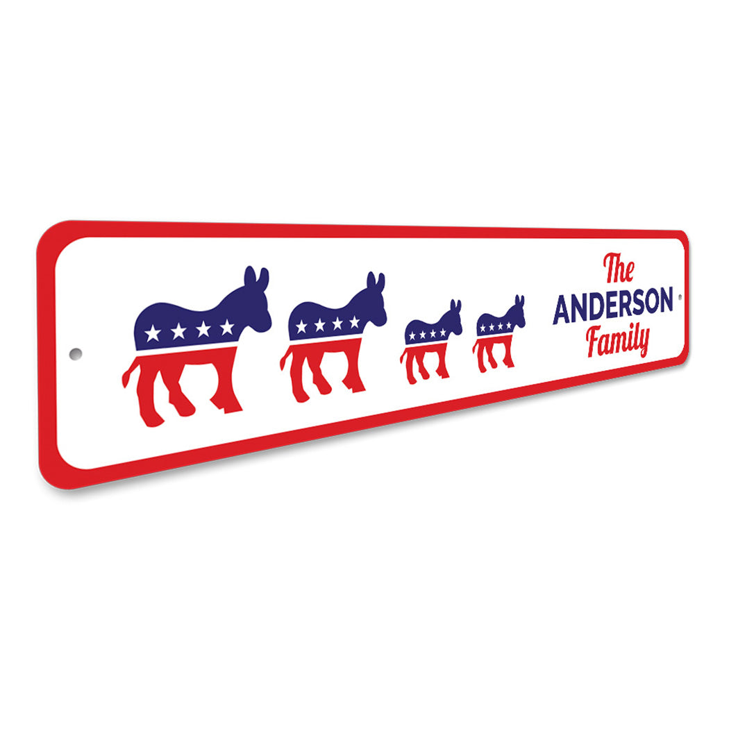 Family Democrat Political Sign