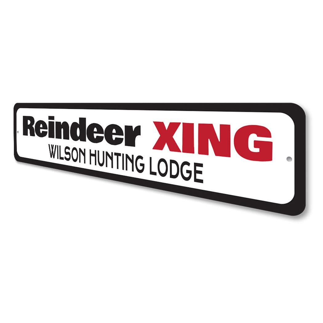 Reindeer Crossing Sign