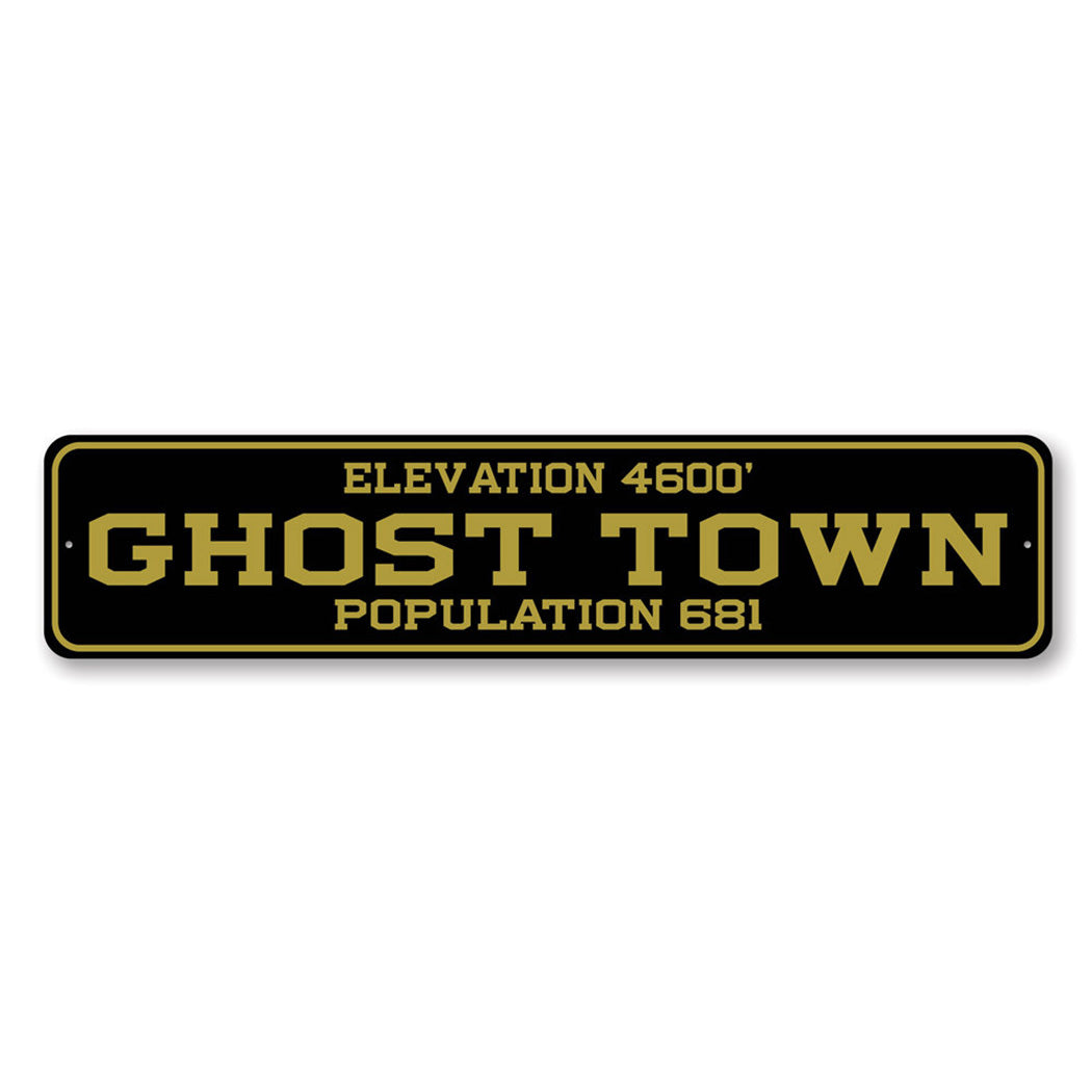 Personalized City State Population Sign