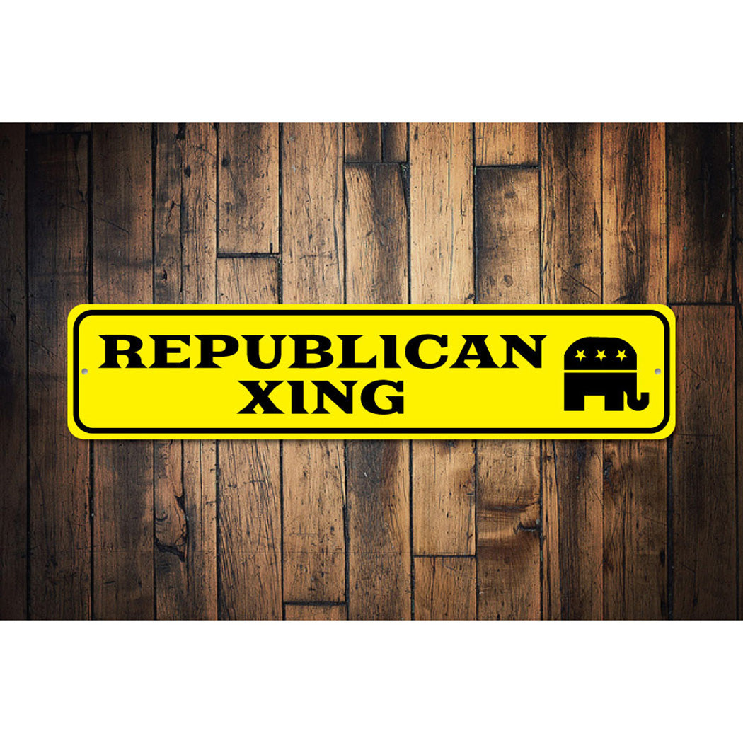 Republican Crossing Sign