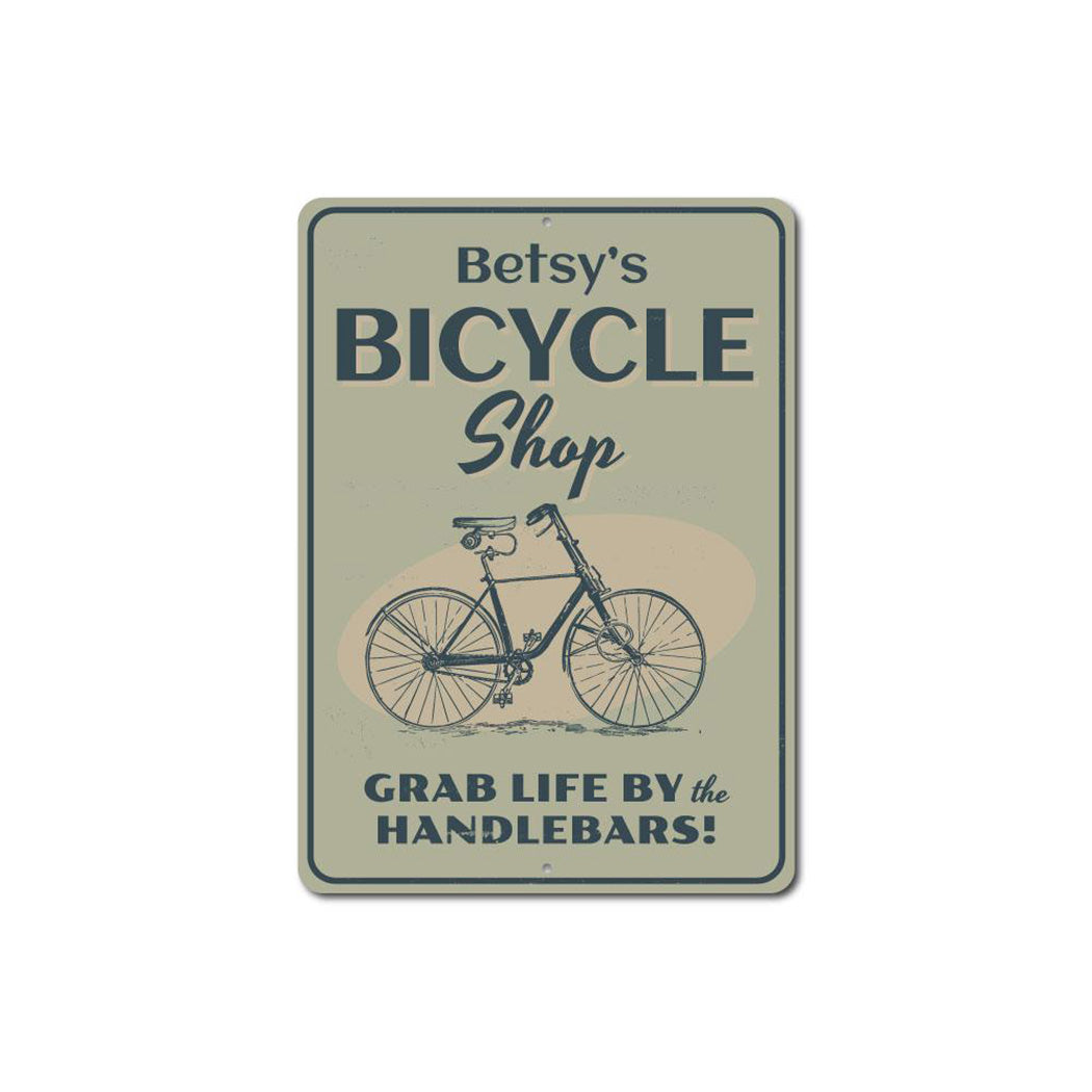 Bicycle Shop Name Sign