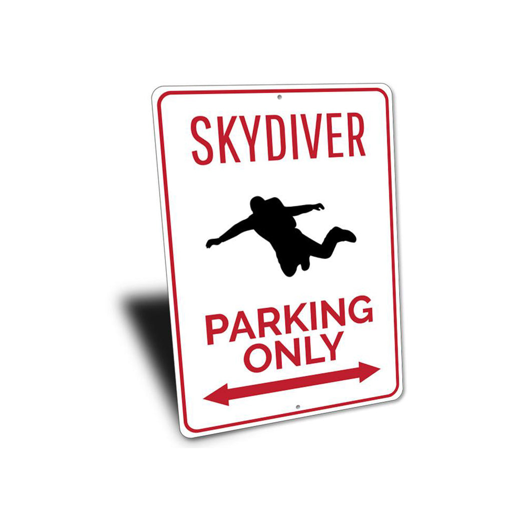 Skydiver Parking Sign