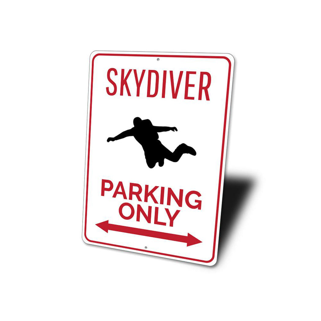 Skydiver Parking Sign