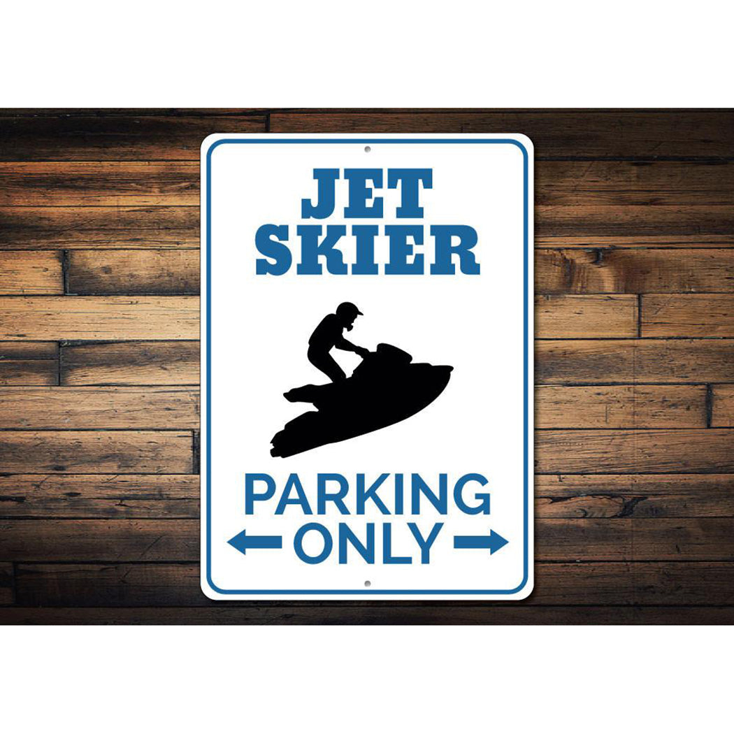 Jet Skier Parking Sign