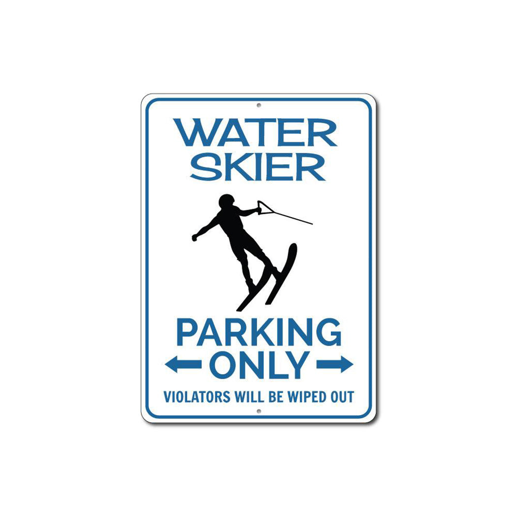 Water Skier Parking Sign