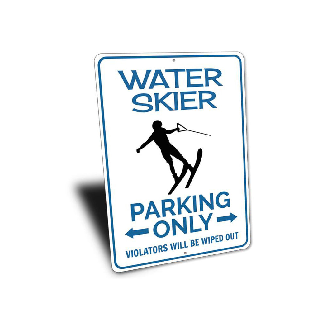 Water Skier Parking Sign
