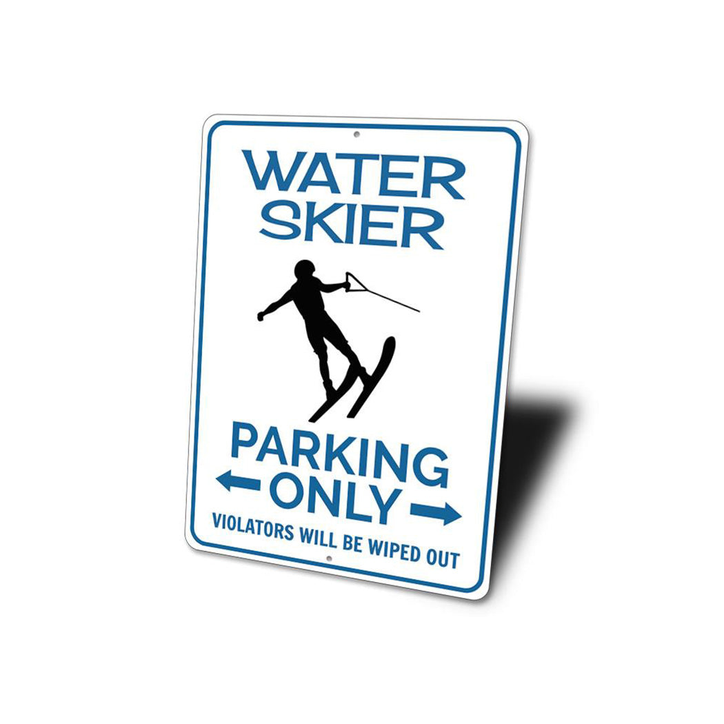 Water Skier Parking Sign