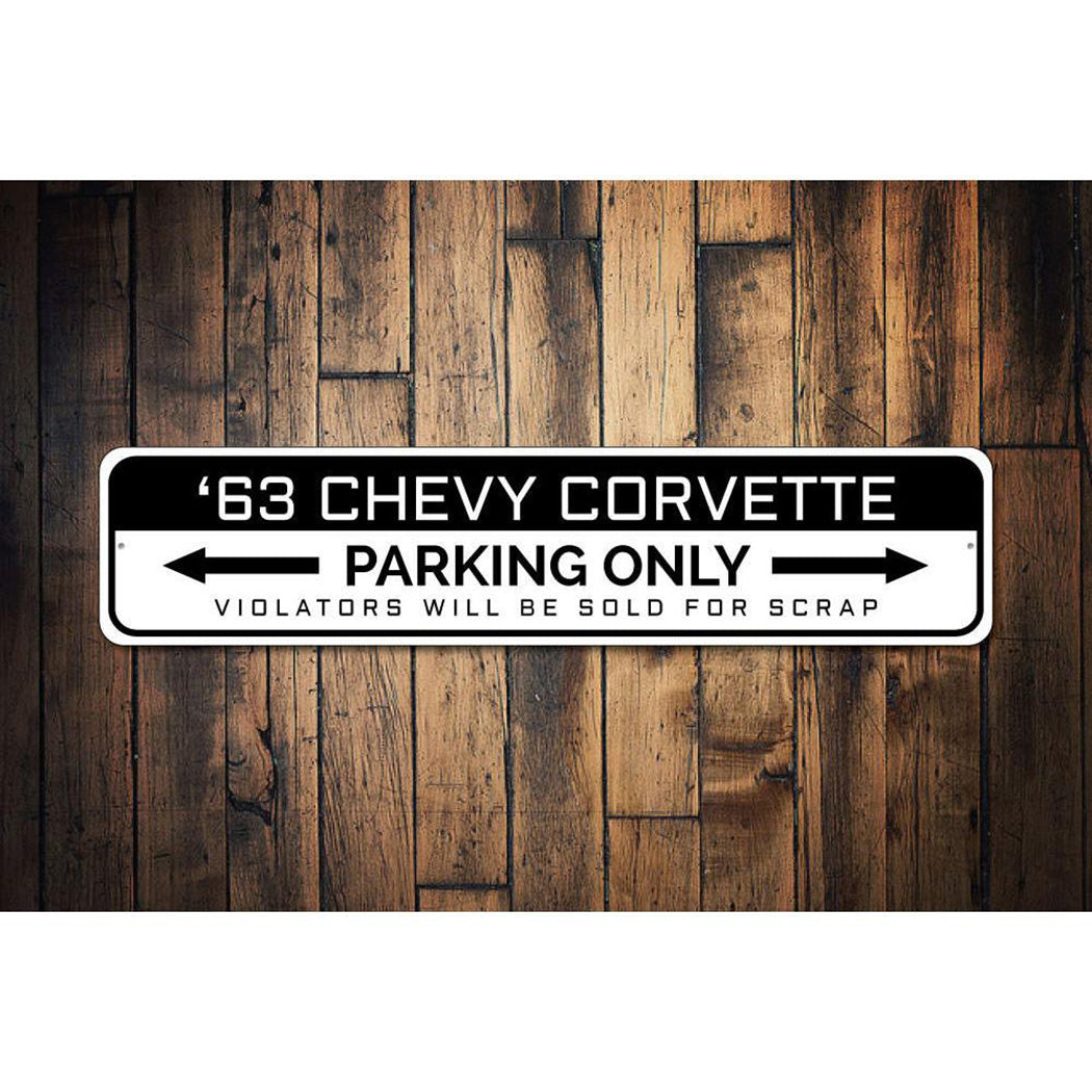 Corvette Parking Only Sign