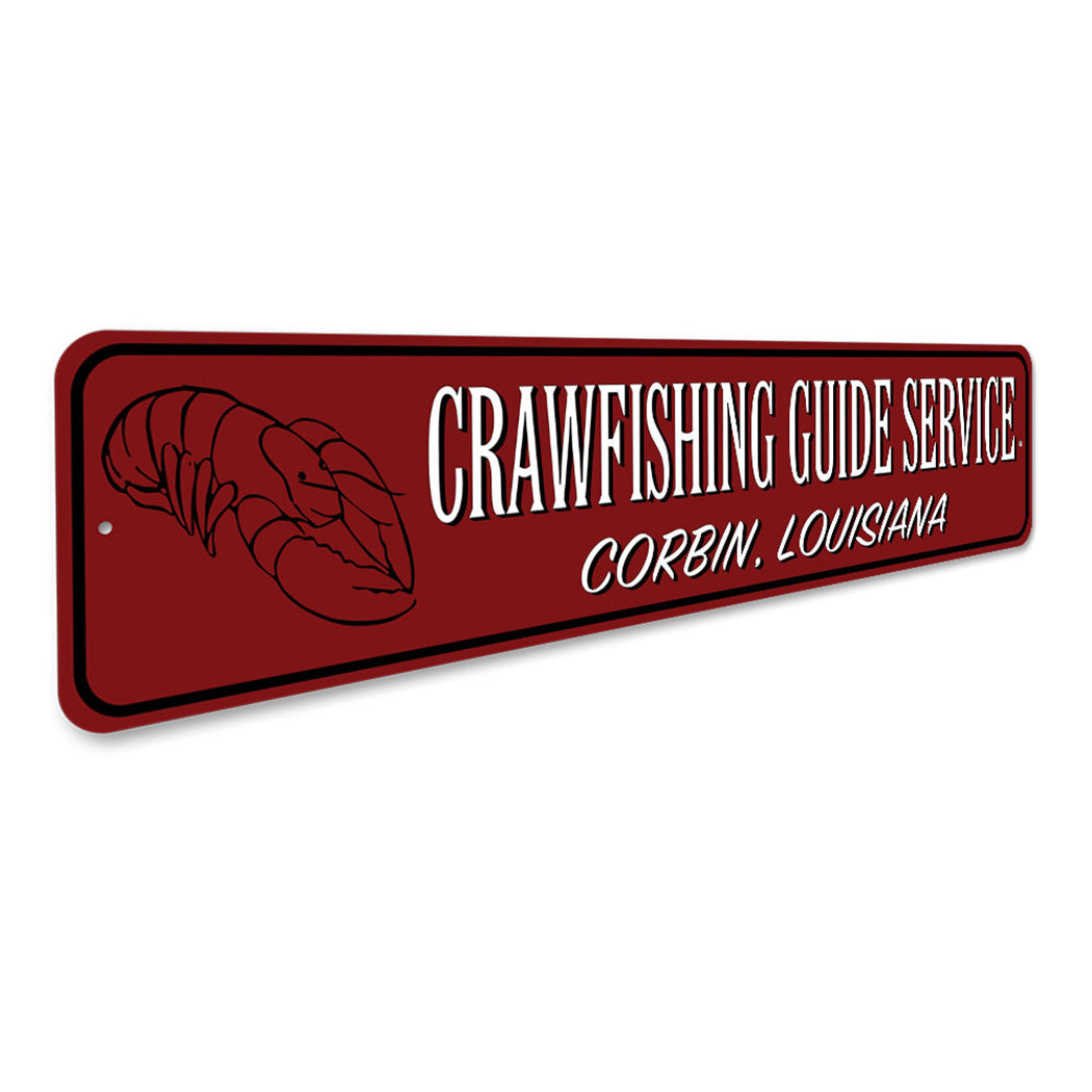 Crawfishing Guide Service Sign