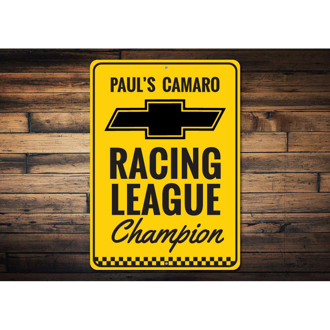 Chevy Racing League Champion Sign