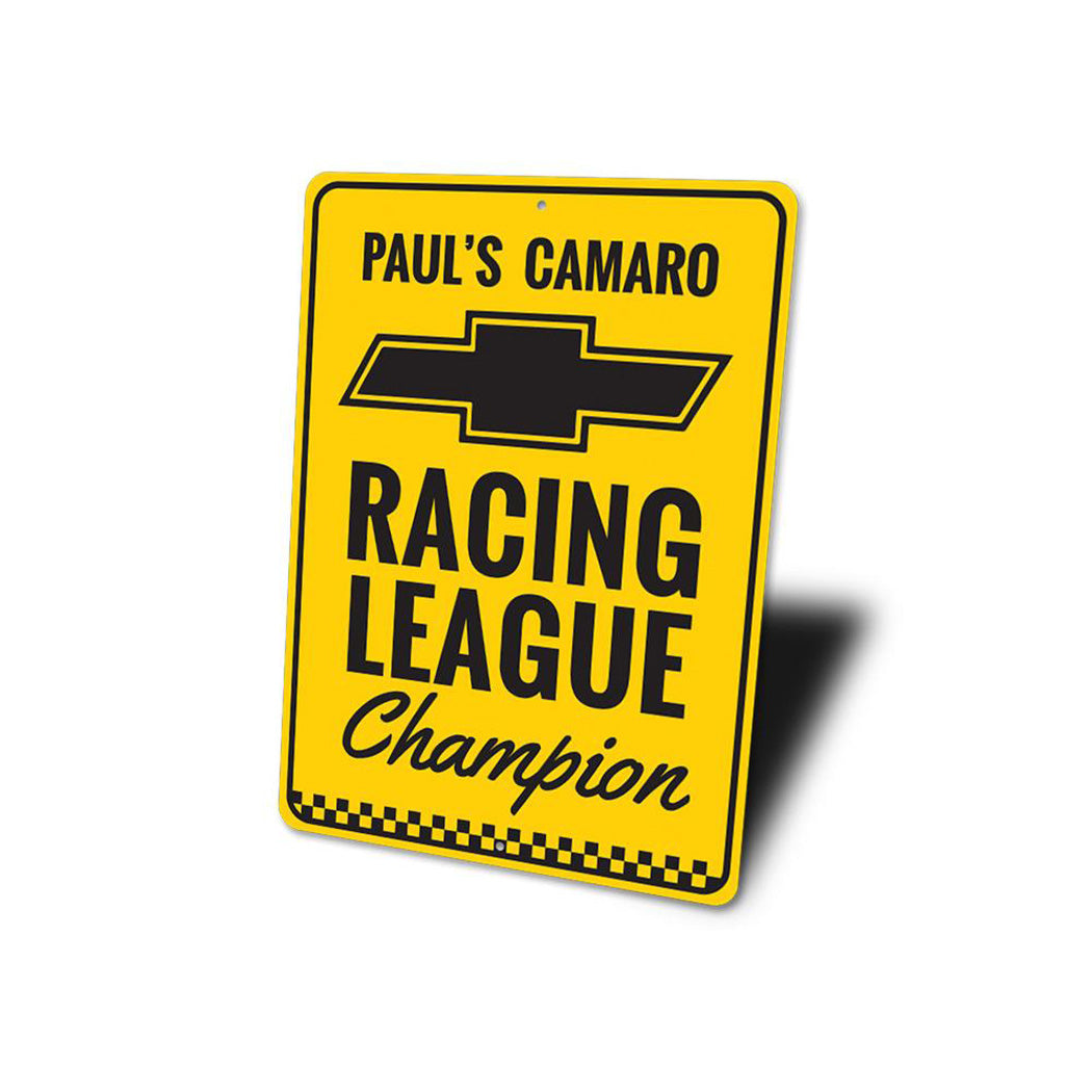 Chevy Racing League Champion Sign