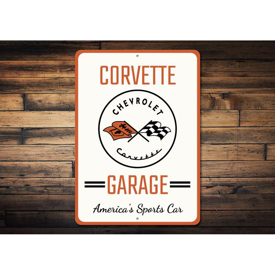 Corvette Sports Car Sign