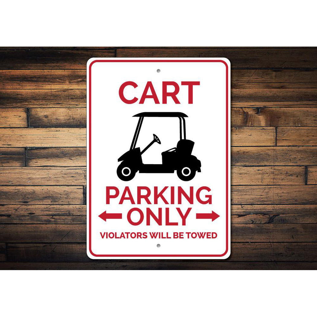 Cart Parking Sign