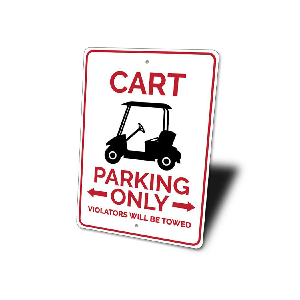 Cart Parking Sign