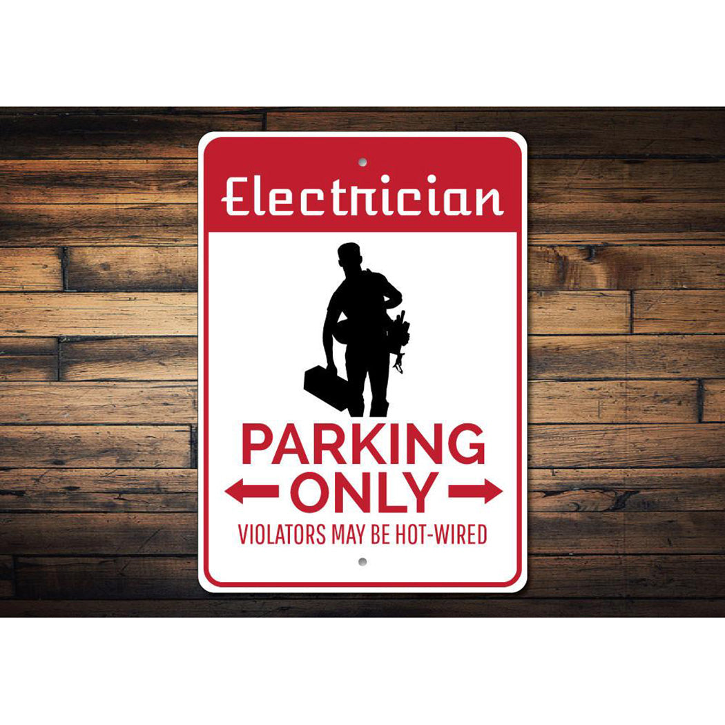Electrician Parking Sign