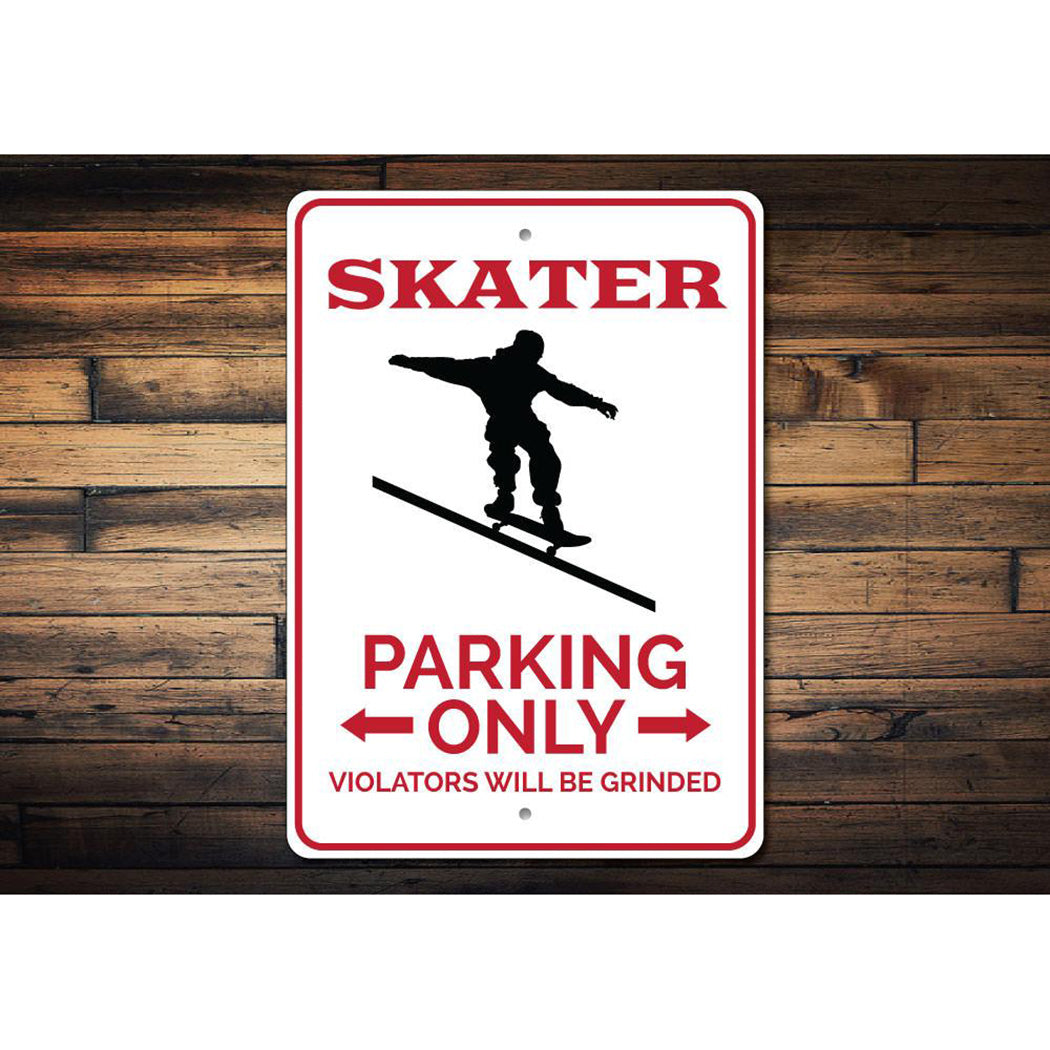 Skater Parking Sign