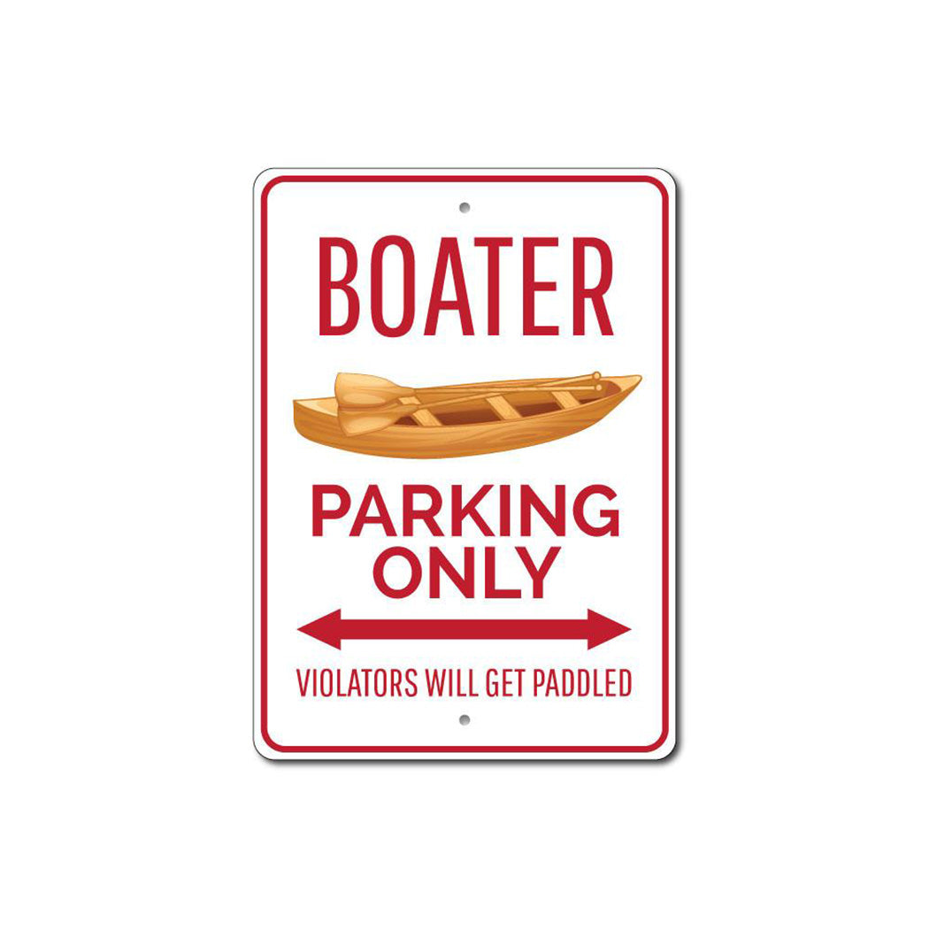 Boater Parking Sign