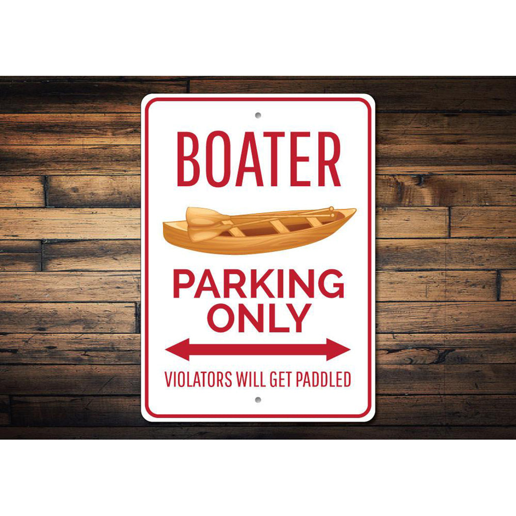 Boater Parking Sign