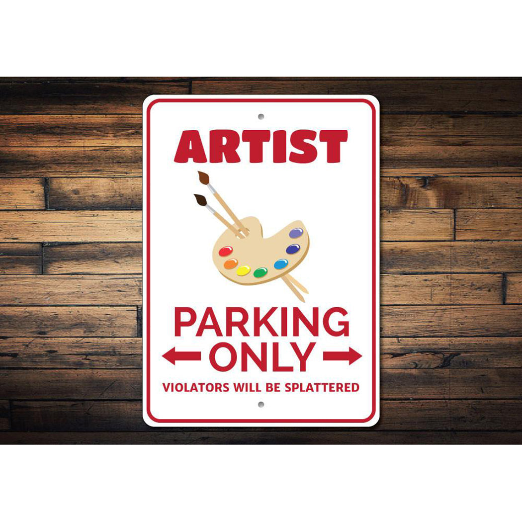Artist Parking Sign