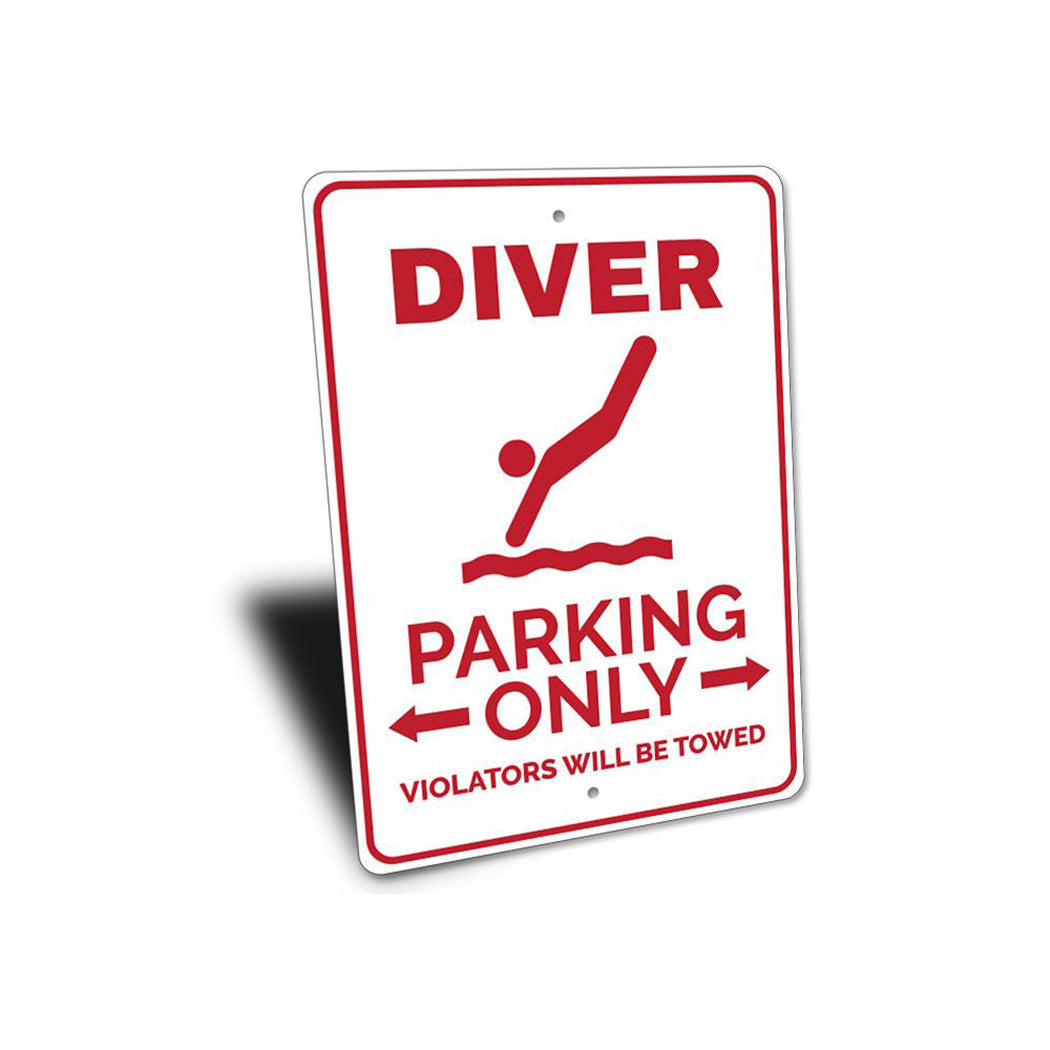 Diver Parking Sign