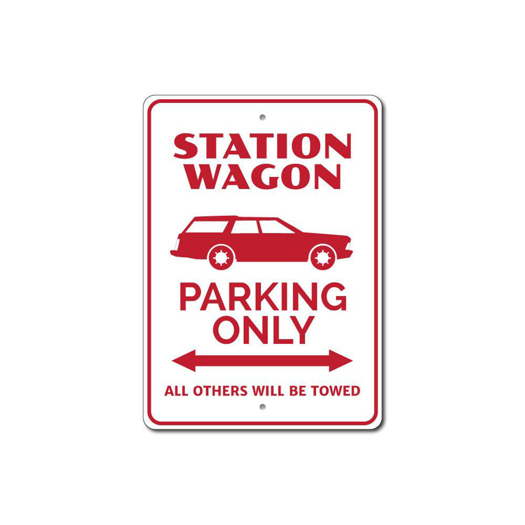 Station Wagon Parking Sign