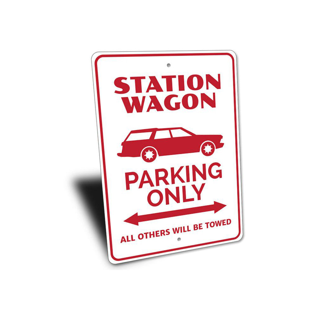 Station Wagon Parking Sign
