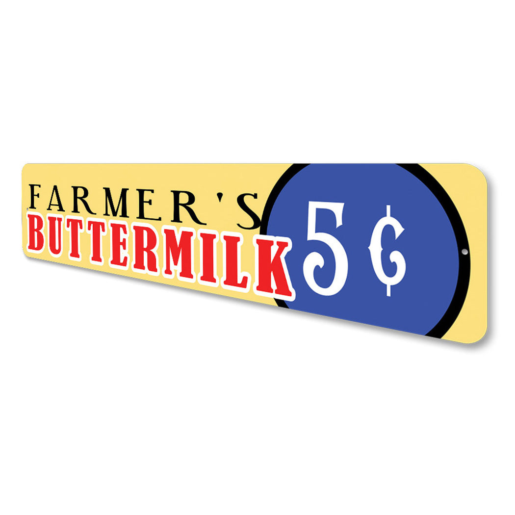 Farmer's Buttermilk 5 Cents Sign