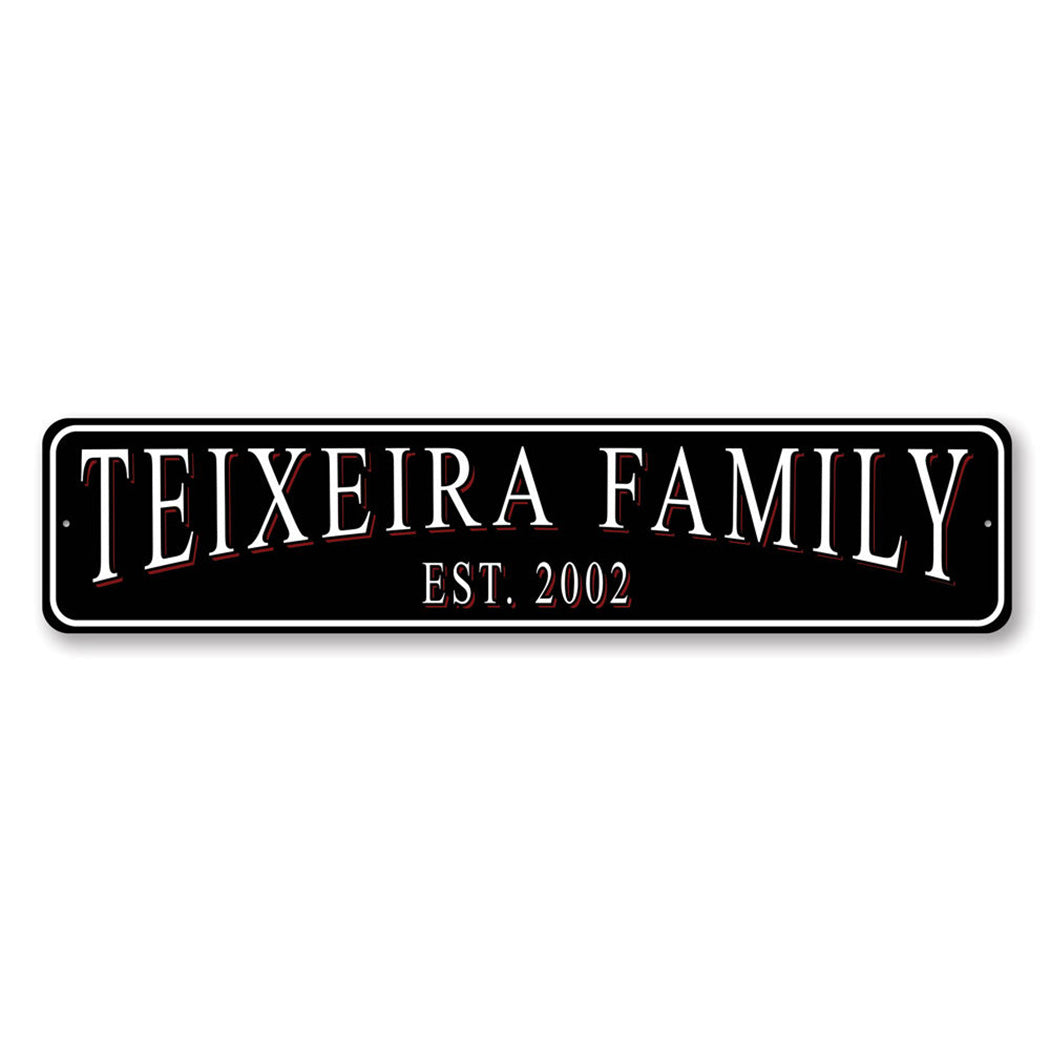Family Name Established Year Sign