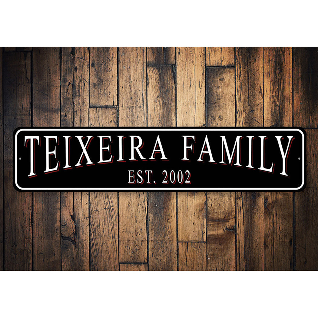 Family Name Established Year Sign