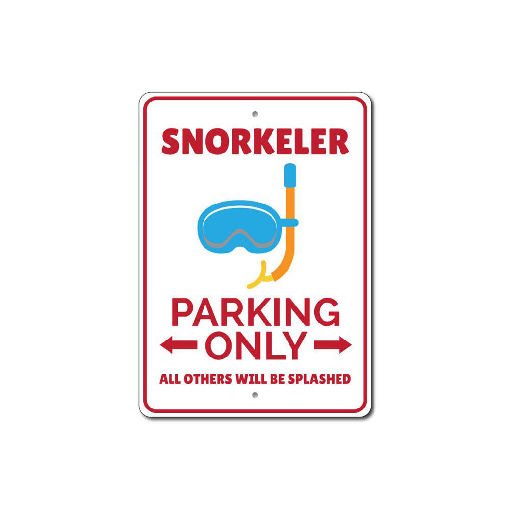 Snorkeler Parking Sign