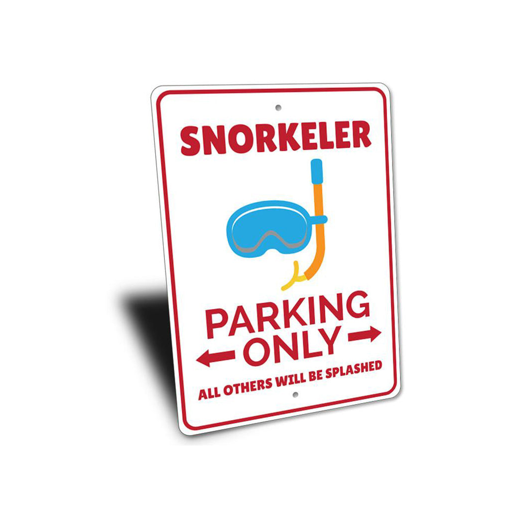 Snorkeler Parking Sign