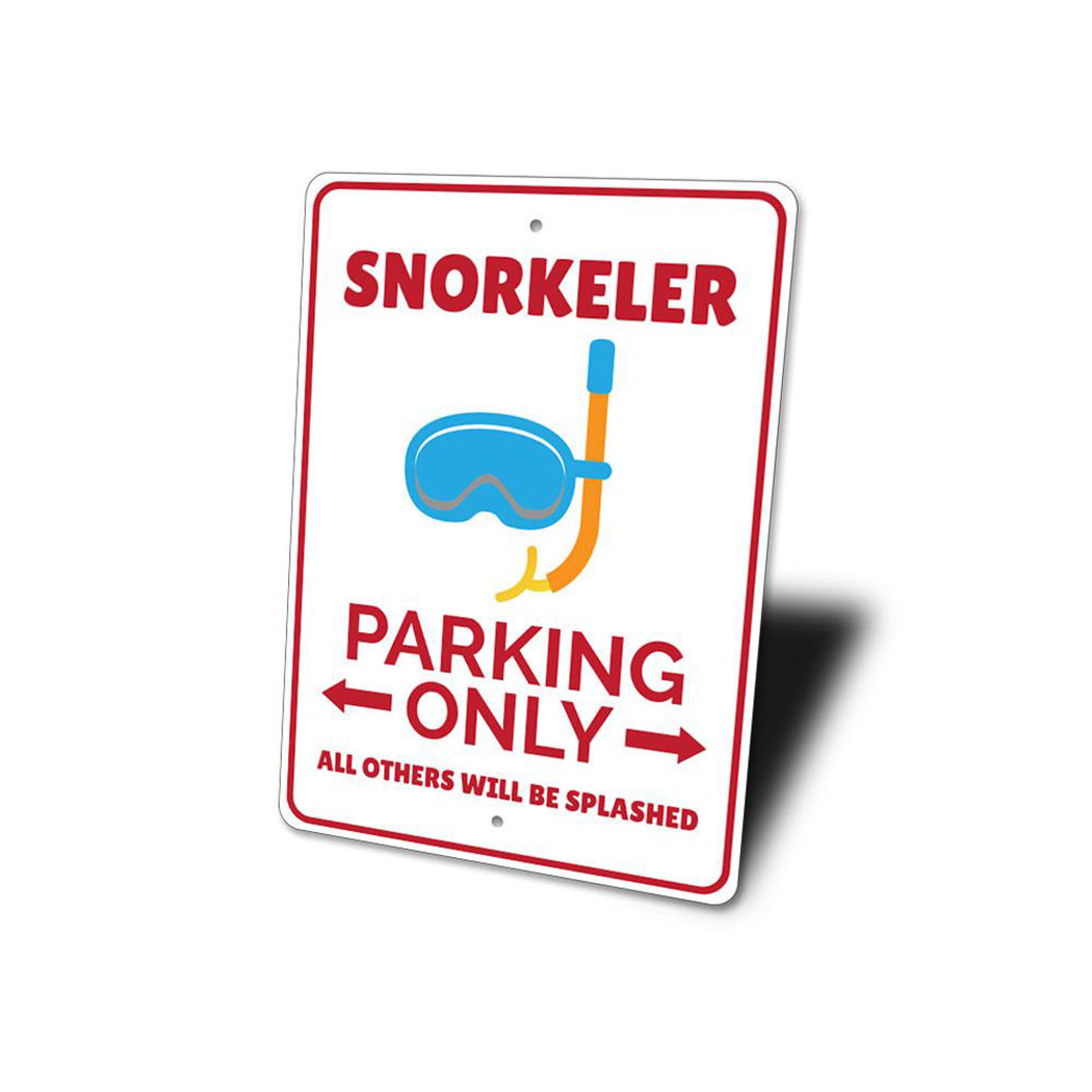 Snorkeler Parking Sign