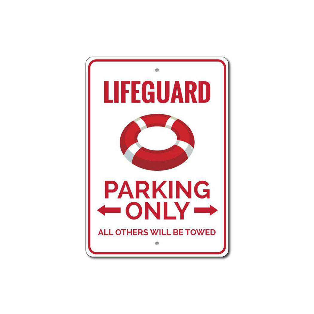 Lifeguard Parking Sign
