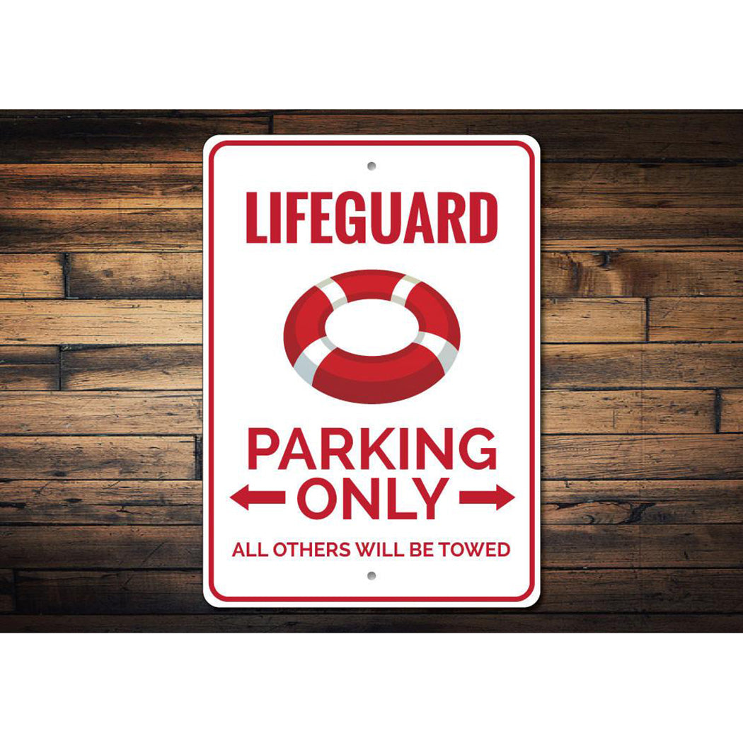 Lifeguard Parking Sign
