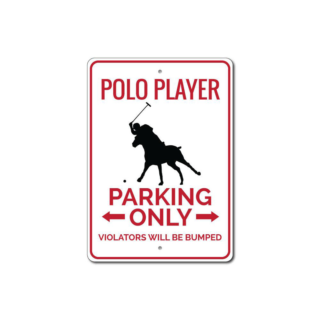 Polo Player Parking Sign