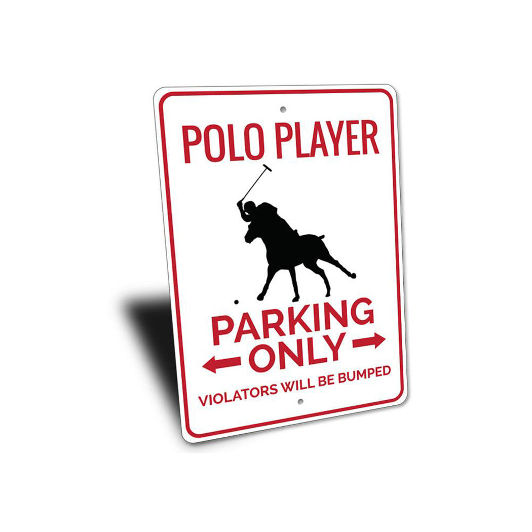 Polo Player Parking Sign