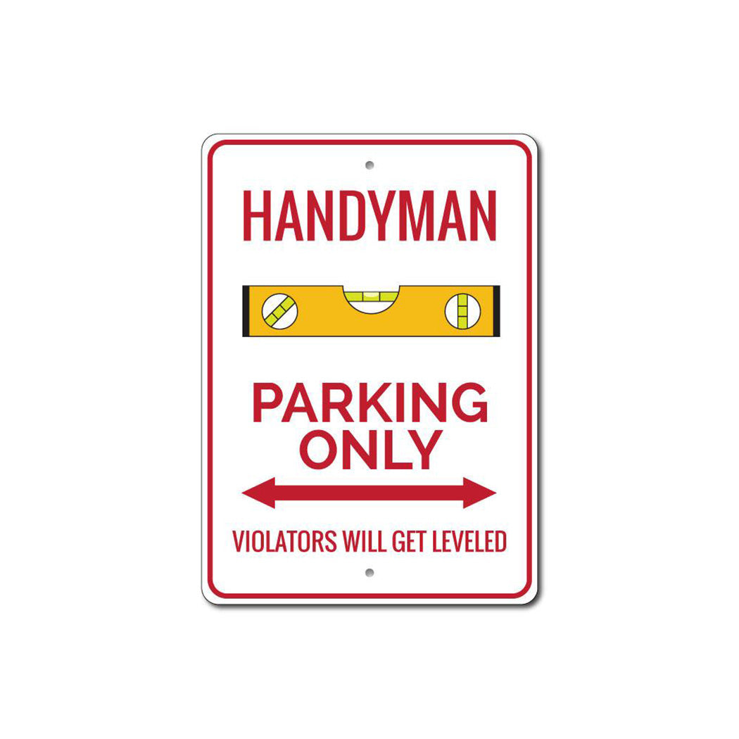 Handyman Parking Sign