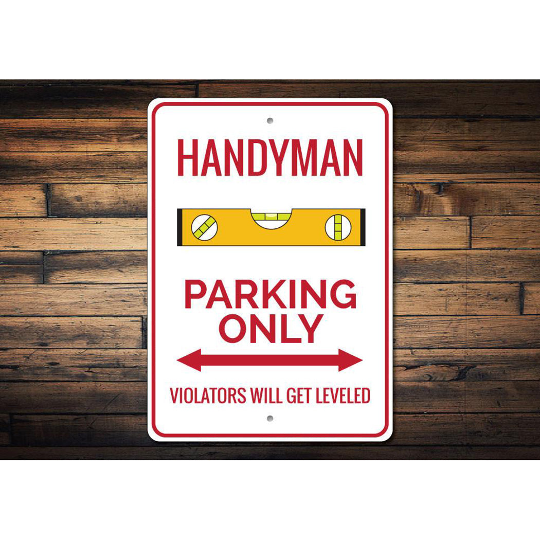 Handyman Parking Sign