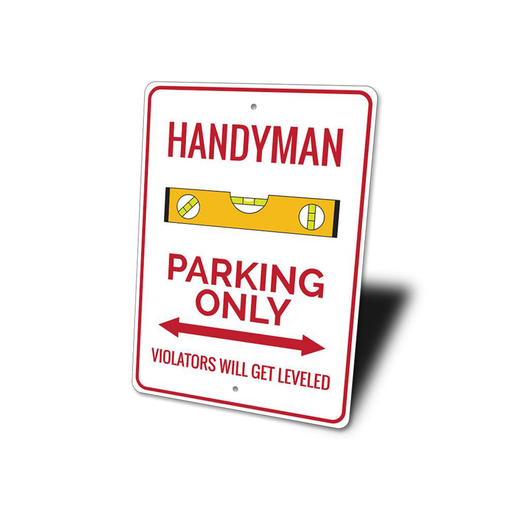 Handyman Parking Sign