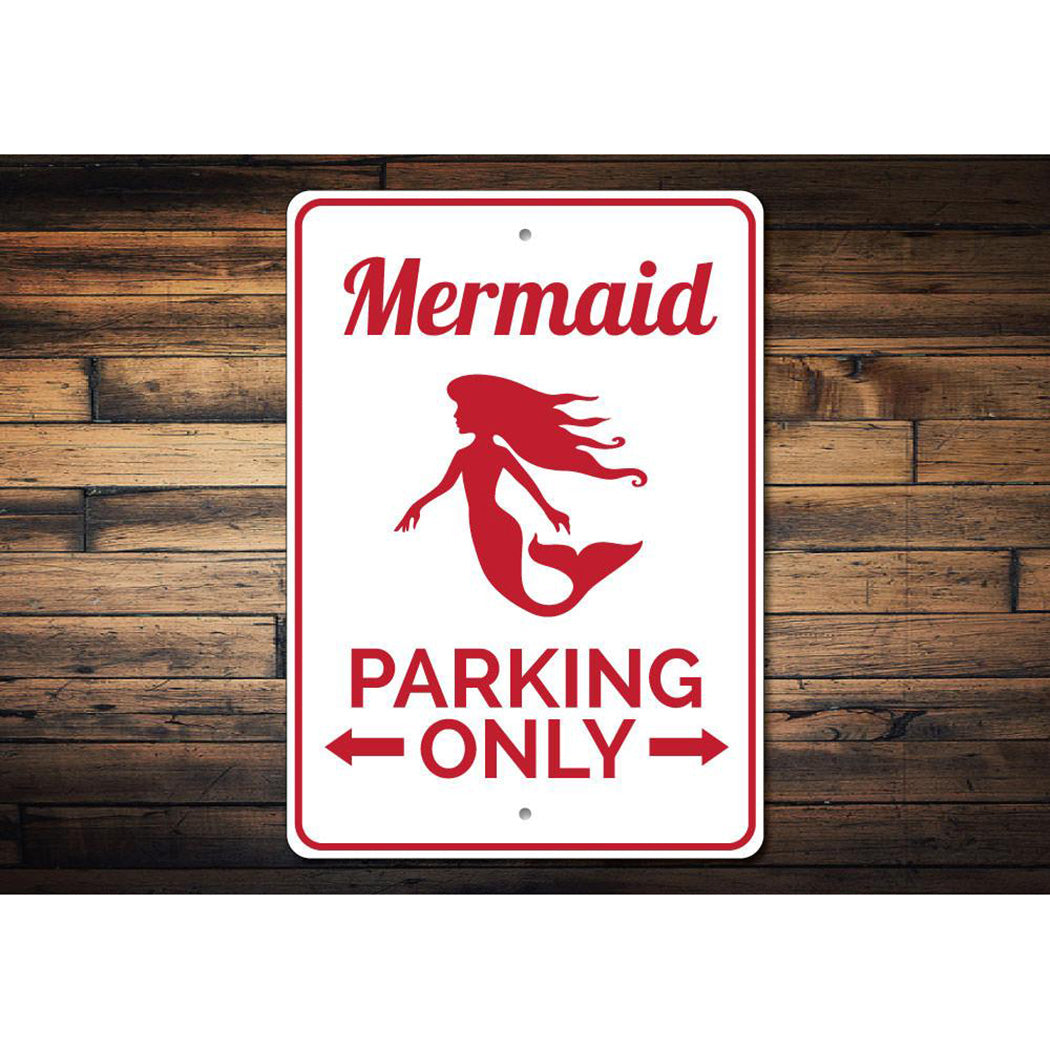Mermaid Parking Sign