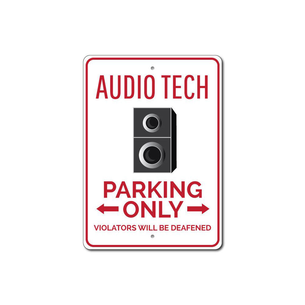 Audio Tech Parking Sign