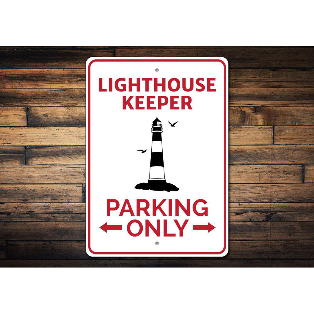 Lighthouse Parking Sign