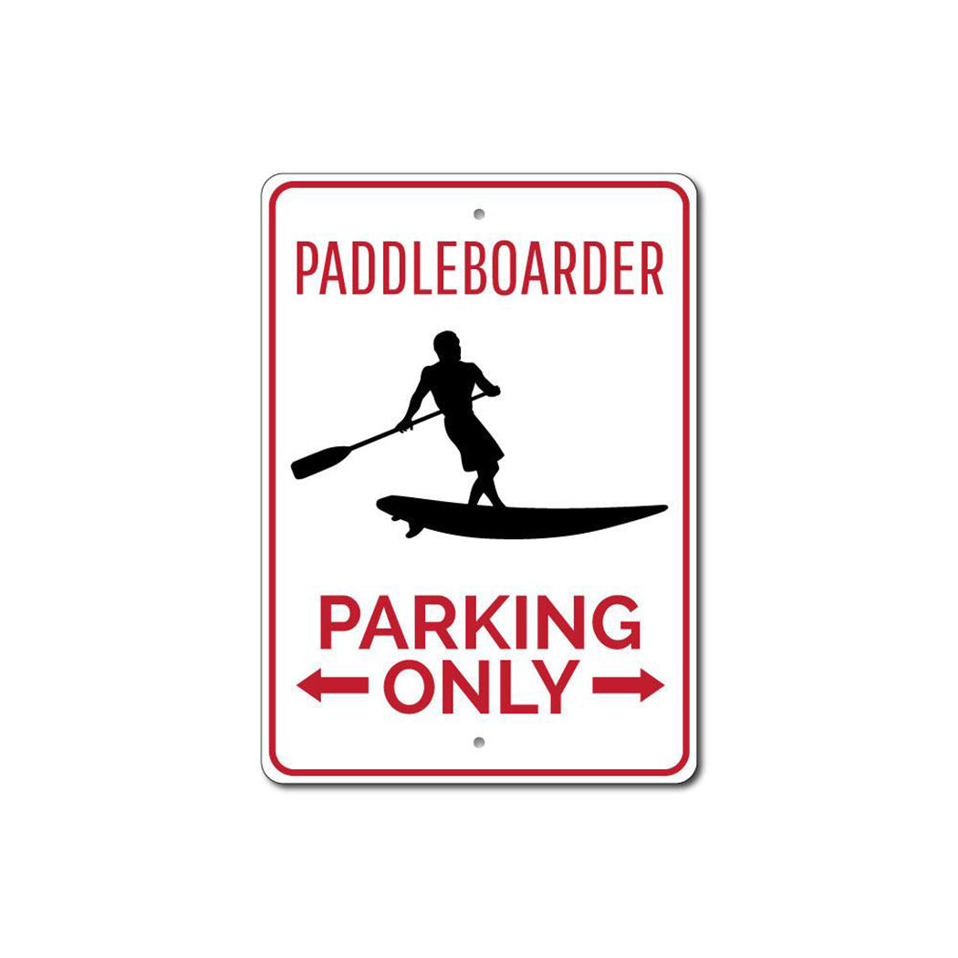 Paddleboarder Parking Sign