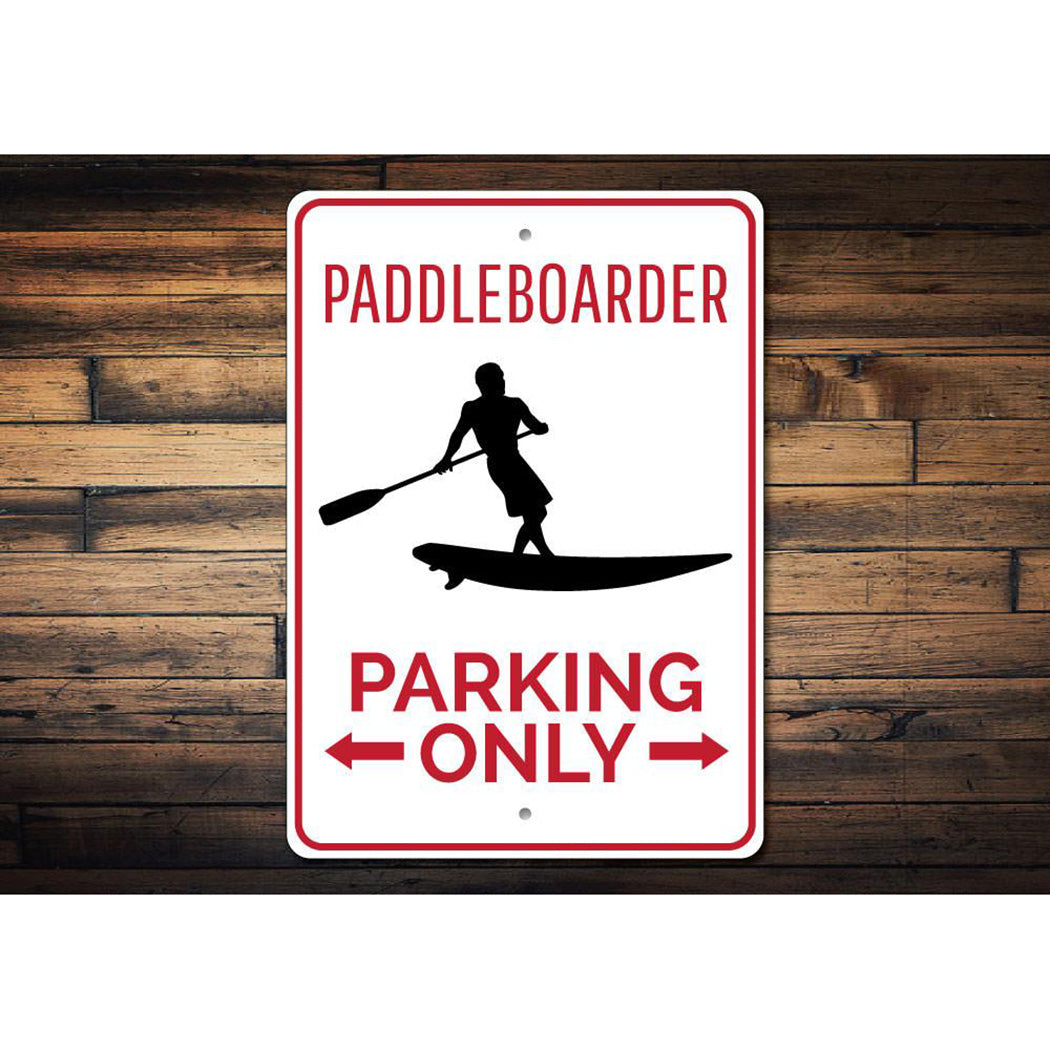 Paddleboarder Parking Sign
